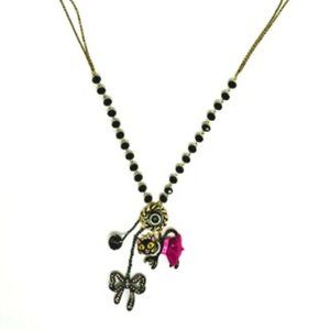 Betsey Johnson Ballerina Cat Necklace